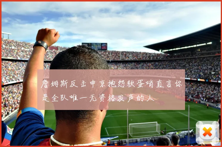 詹姆斯反击申京抱怨软蛋哨直言你是全队唯一无资格发声的人